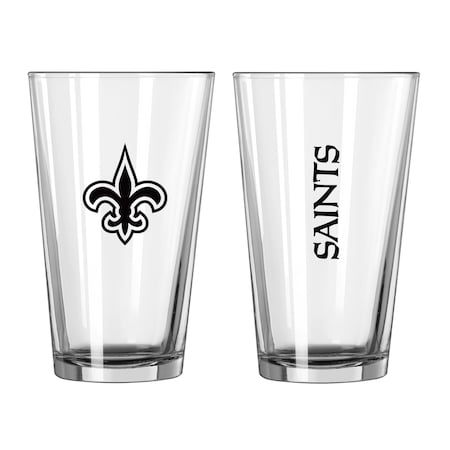 Logo Brands New Orleans Saints 16oz Gameday Pint Glass 620-G16P-1